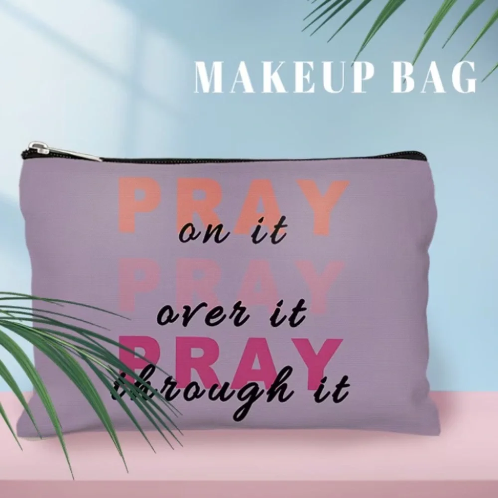 Lavender Pray Cosmetic Bag